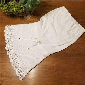 Lilly Pulitzer white crocheted romper